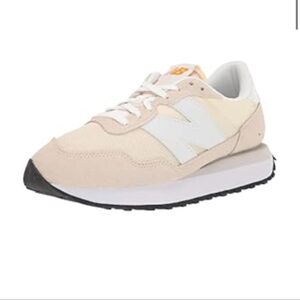 New Balance Cream and White Sneakers